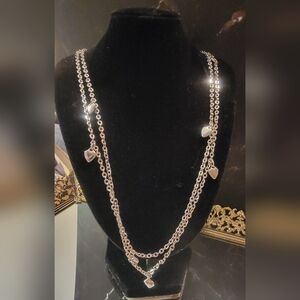 Signed Vintagw Sarah Coventry Heart Chain Necklace